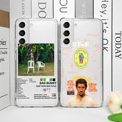 DTMF Debí Tirar Más Fotos Bad Bunny Phone Case for Samsung Galaxy A55 A54 A53 A51 A70 A32 A31 A22 A25 A13 4G 5G Clear Soft Cover