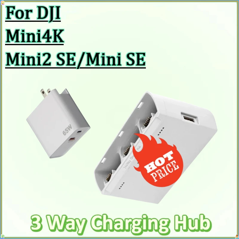 

For DJI Mini 2/SE Battery Compatible with Mini 2 SE/SE/4K Series Drone Accessories Three Way Charging Hub Drone Battery Charger
