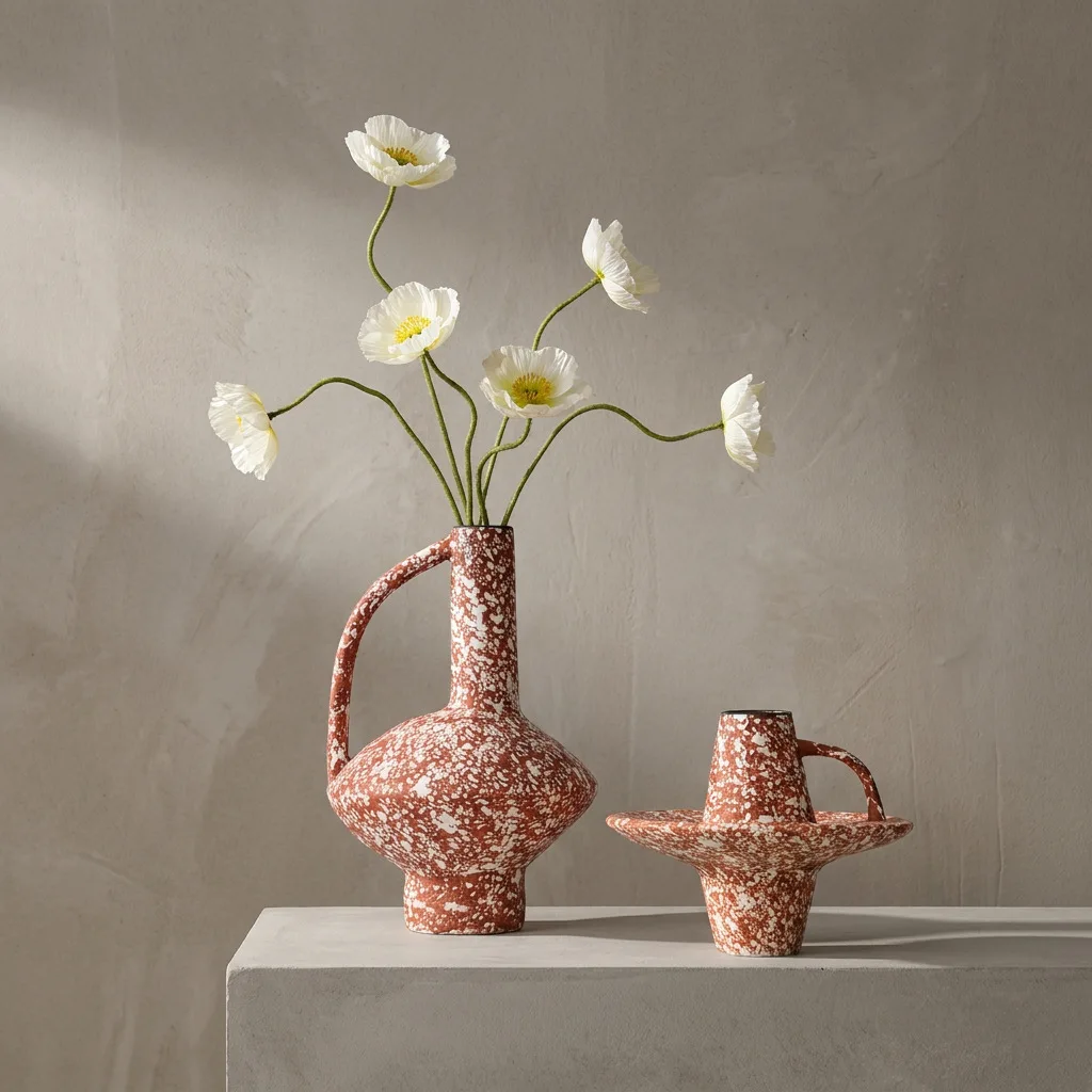 Jingdezhen blue and white porcelain ceramic vase designer creative flower arrangement home decoration ins advanced sense
