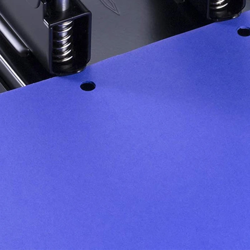 2 Pcs Two Double-Hole Puncher Black Manual Puncher Metal Double Hole Puncher Capacity Of 30 Sheets