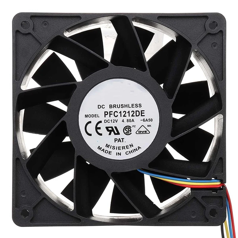 

5000RPM 120X120 S7 S9 CPU Cooling Fan 4-Pin Connector For Antminer Bitmain 12V/4.8A Portable Computer Cooler Fans