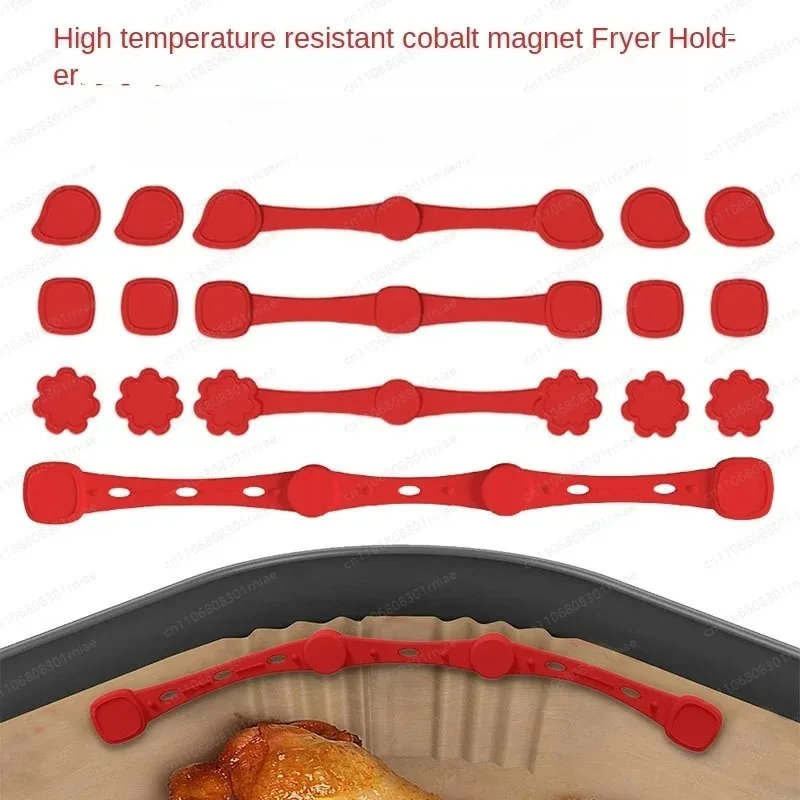 Air Fryer Magnet Holder High Temperature Resistant Samarium Cobalt Magnet Silicone Buckle Pad Paper