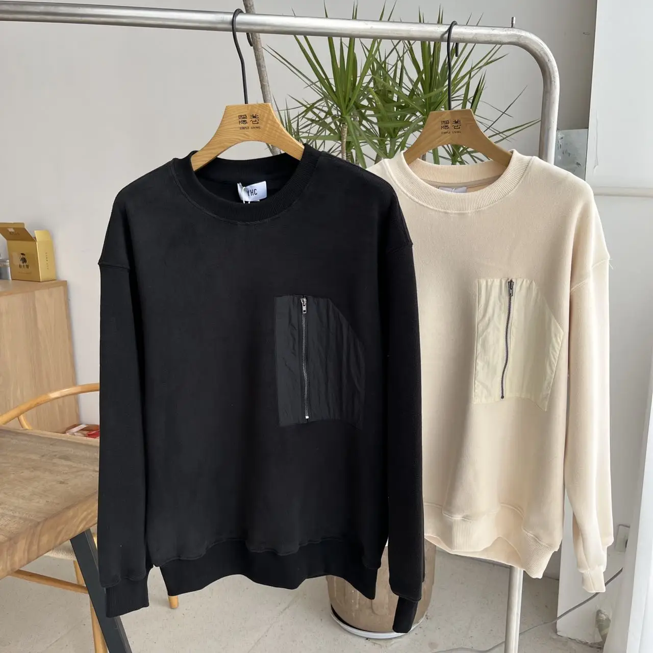 

Двусторонняя флисовая цветная повседневная спортивная толстовка с круглым вырезом, модная футболка для мужчин, весенняя, для поездок на работу, комфортная и теплая