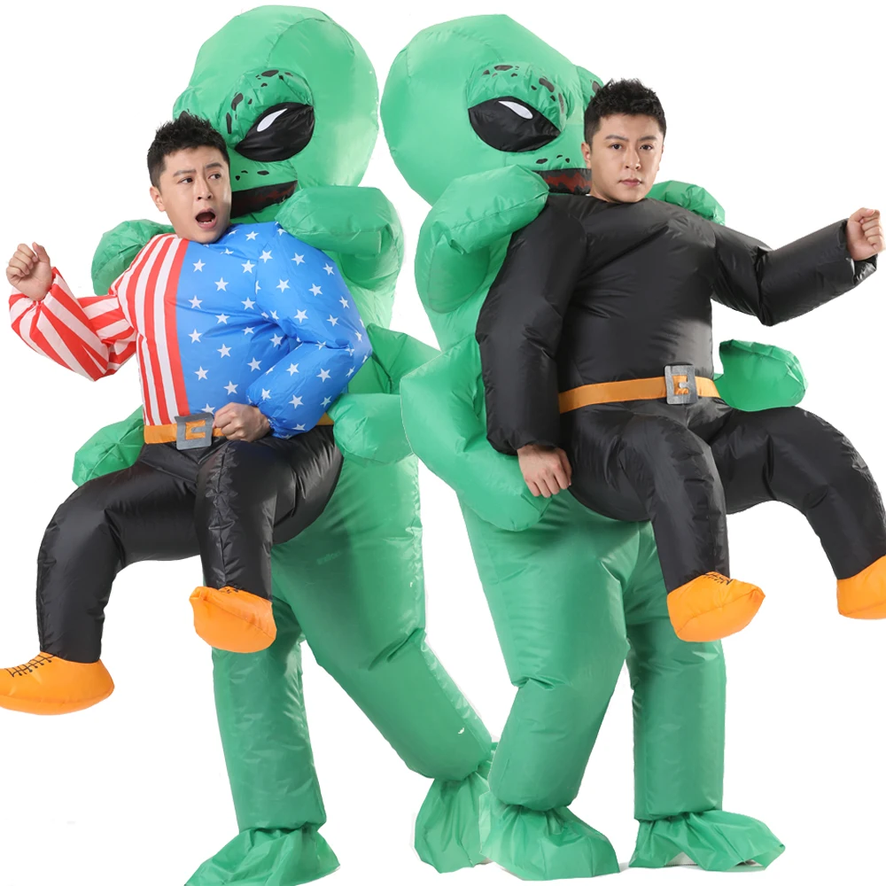 

2024new Inflatable Alien Cosplay Costume Suit Performance Fancy Dress Funny Halloween Carnival Theme Party for Adult Men Women