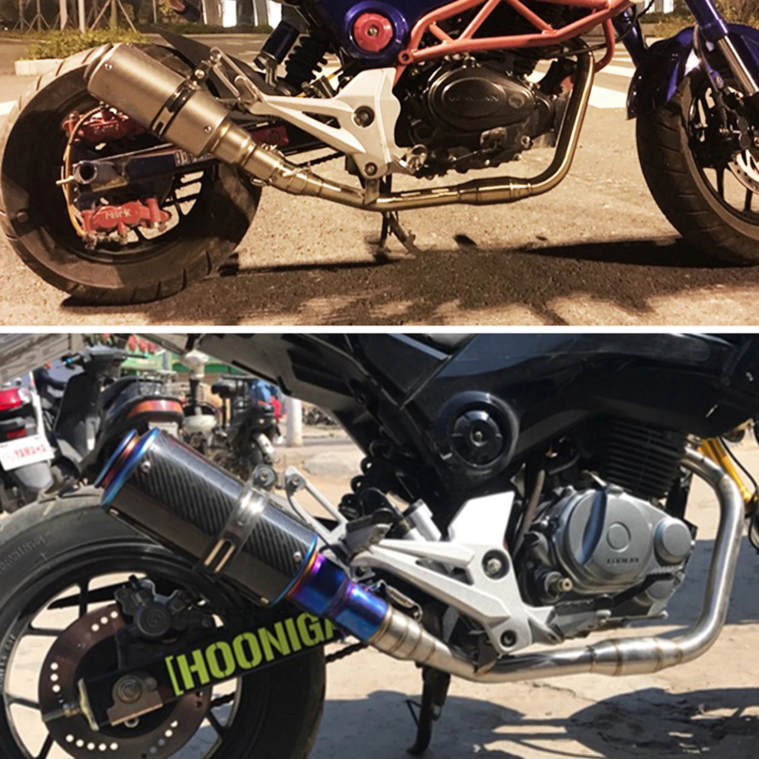 

Выхлопная система Slip-On для мотоцикла MSX125 GROM, полная система, передняя соединительная труба, средняя секция, модификация, оригинальная соединительная трубка