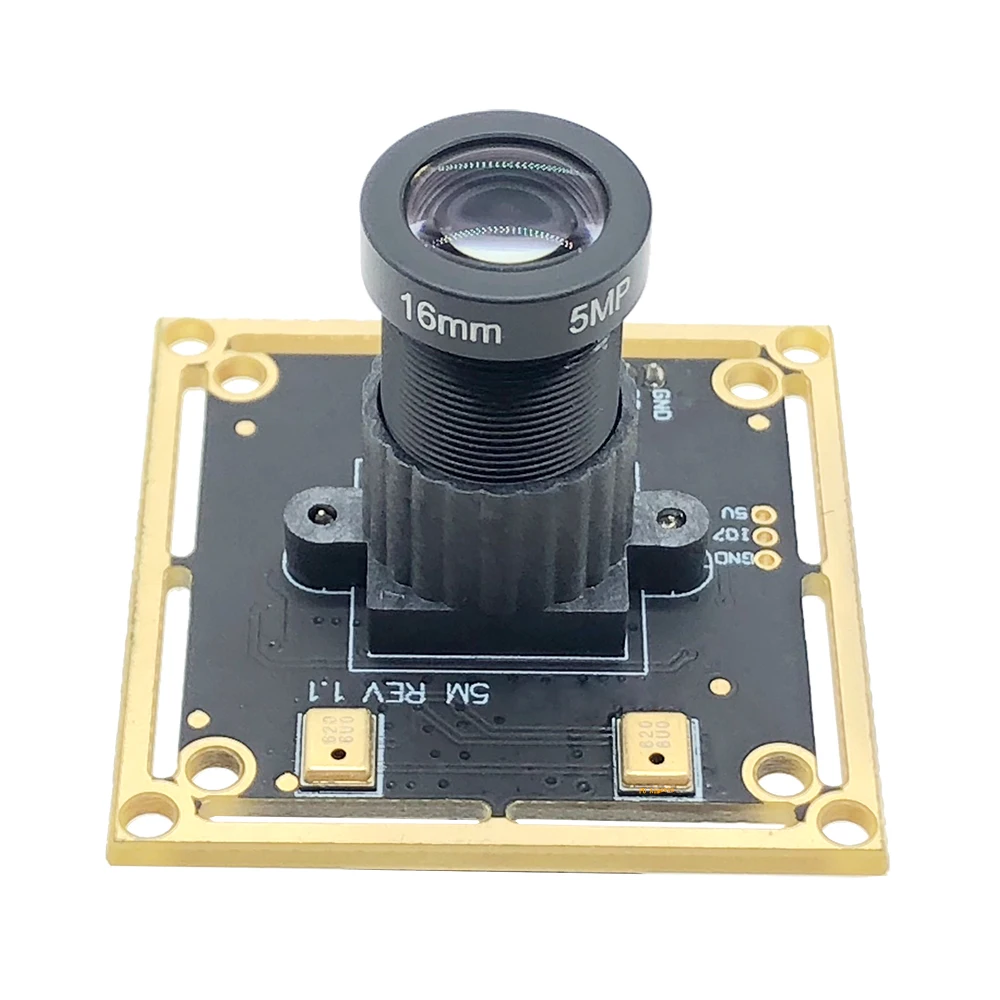 نقية المادية 12 مللي متر 16 مللي متر 25 مللي متر صفر تشويه CCTV كاميرا ويب HD 5MP IMX335 UVC 2592*1944 30FPS وحدة كاميرا بمنفذ USB ميكروفون