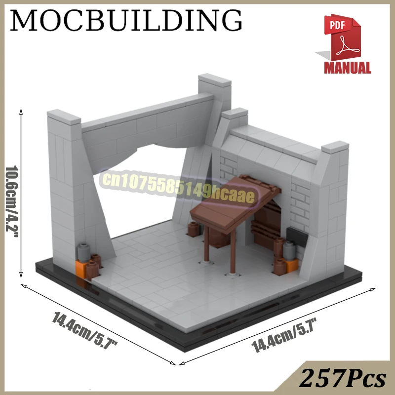 Diorama Display Base Bridge Model Entrance Scene Farm MOC Building Hangared Blocks Cave Space Construction Toys for Boys Girls - view 2
