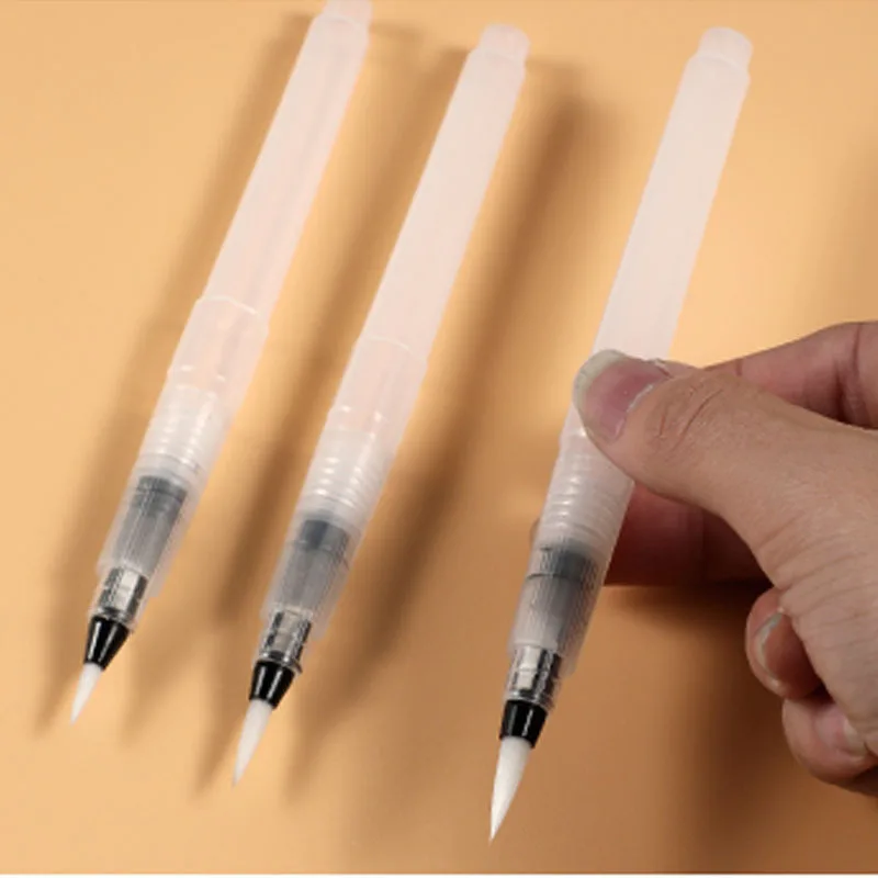 

10Pcs Refillable Watercolor Brush Pens Set Durable Plastic Nylon Watercolor Pens for Painting Calligraphy Drawing Watercolour