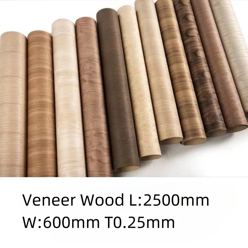 Furniture Veneer Wallboard And Wood veneer Veneer Wood Black walnut Ash White oak Flower pear wood Thai teak  Width:580mm  T0.25