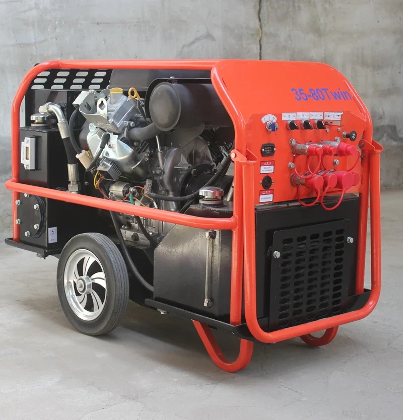 Estação de energia hidráulica a gasolina de 18 cavalos de potência Bomba de pasta de 4 polegadas para drenagem e descarga de esgoto