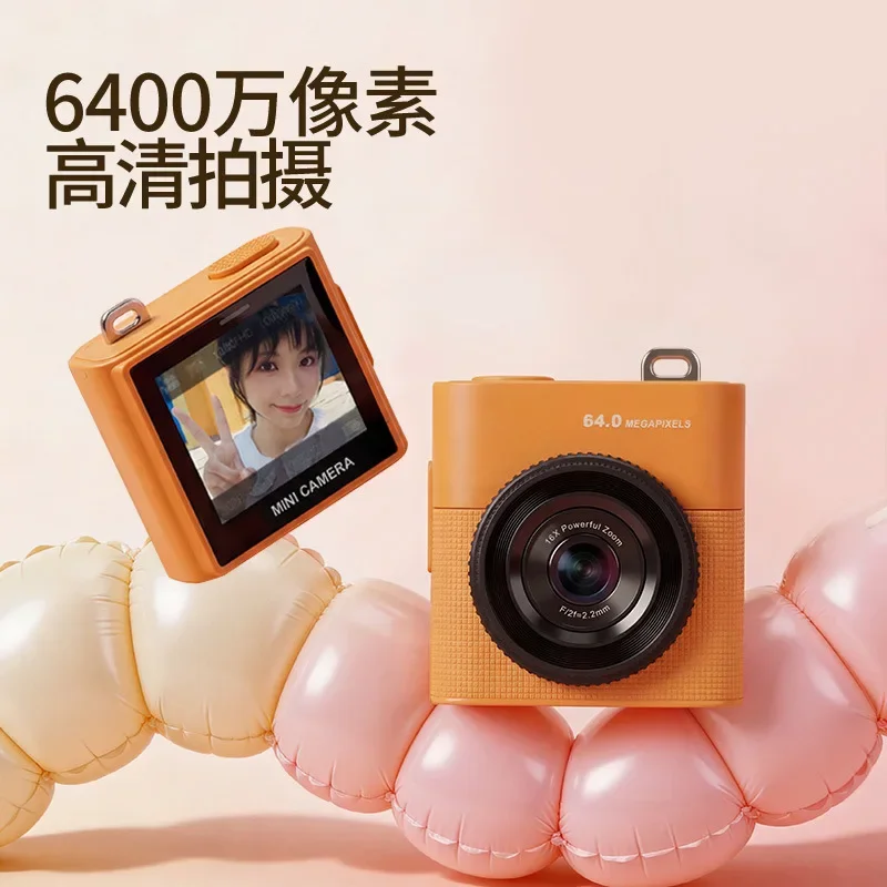 New Mini Thumb Sized Digital Camera, Backpack Hanging Ornament, HD Built‑in Screen Portable Camera for Student Users