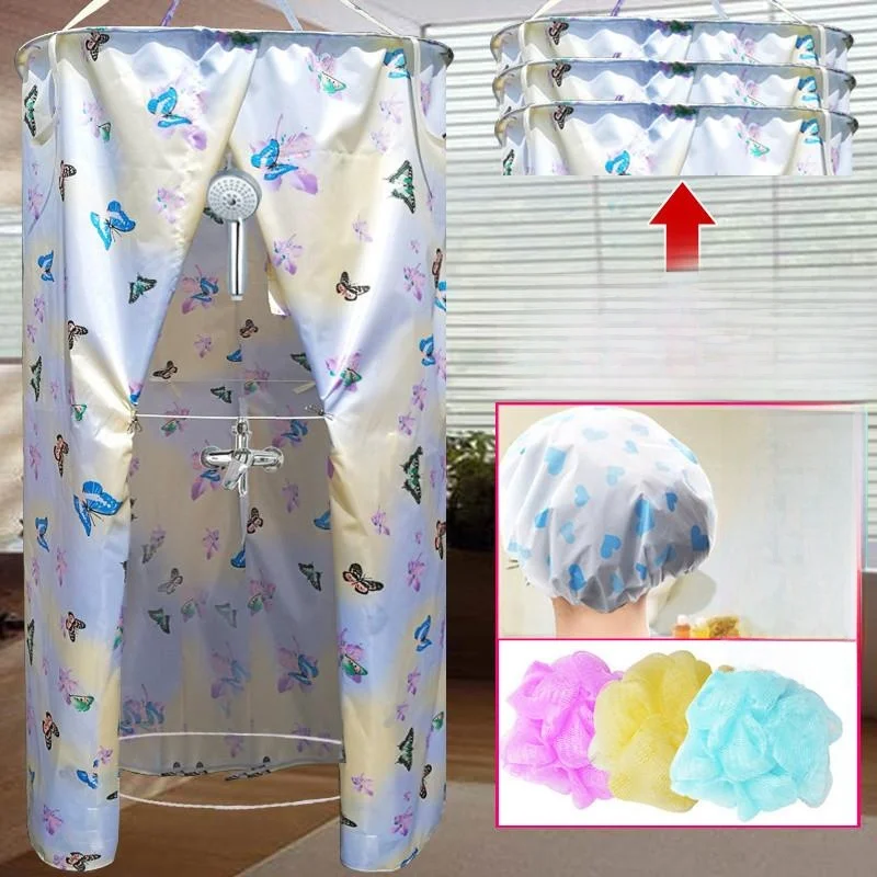 

Outdoor Rural Bathing Room Curtain Ra Home Use Student Construction Site Canopy Fabric Durable Polyester Privacy Divider