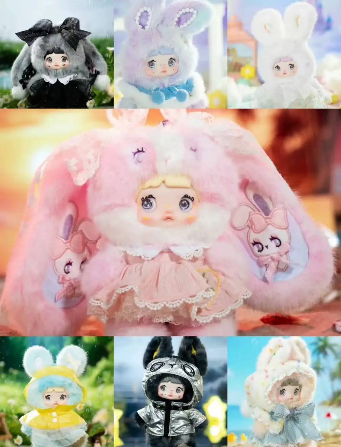 Amor de arroz glutinoso Nommi genuino/conejo de corazón dulce/previsión meteorológica/dulce 100%/caja de regalo ciega del mundo diferente