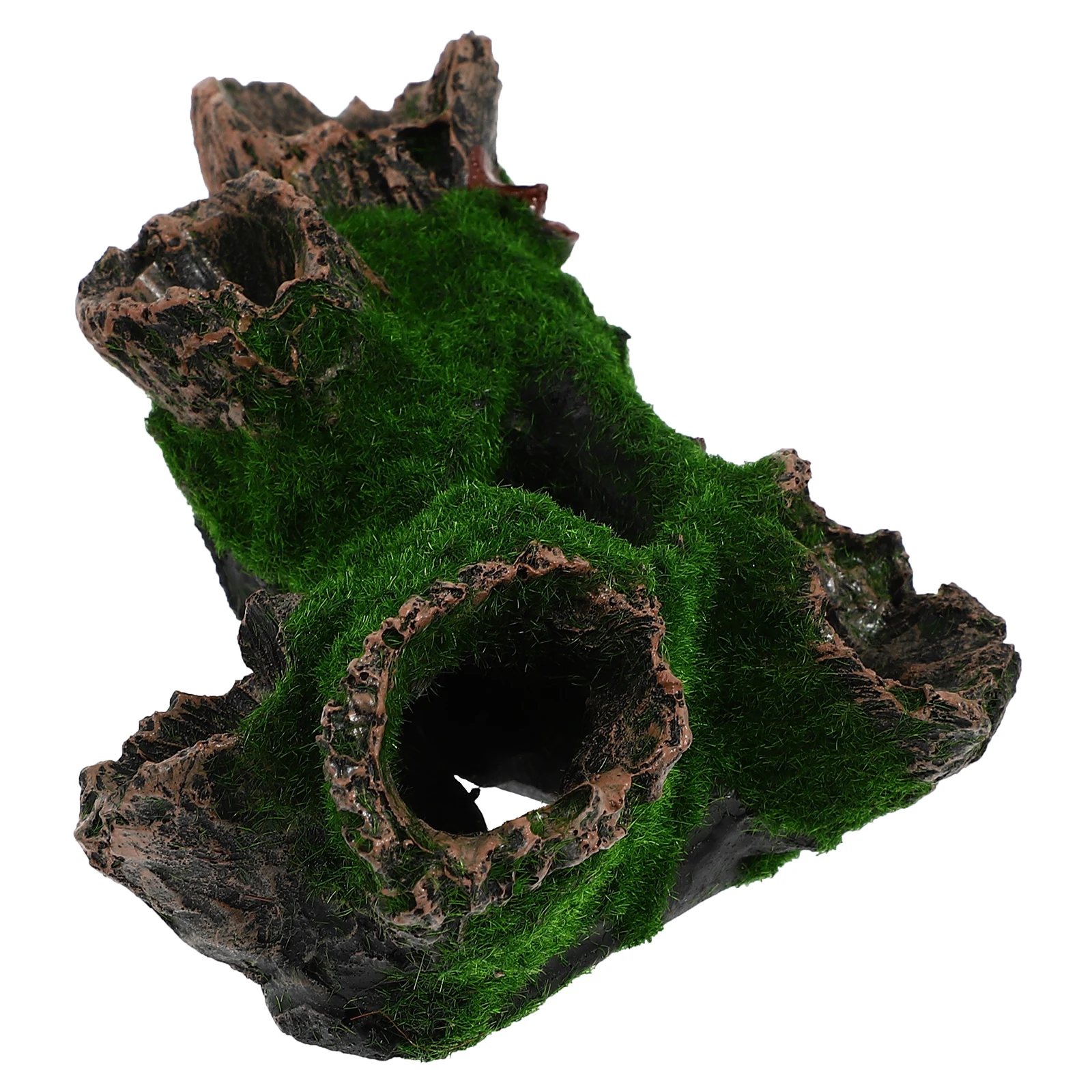

1pc Natural Tree Hole Cave Hiding Box For Fish Shrimp Aquarium Ornament Resin Craft Landscape Decor Fish Tank Shelter