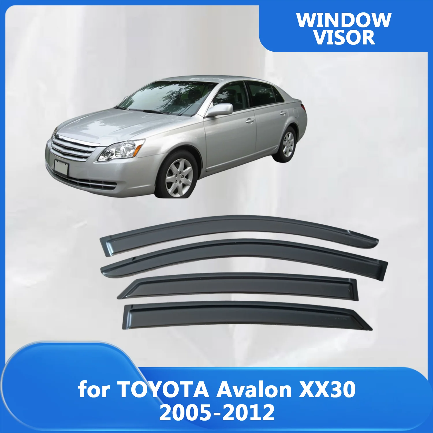 

Window Visor for TOYOTA Avalon XX30 2005 2006 2007 2008 2009 2010 2011 2012 Wind Deflectors Rain Guards Door Visor Vent