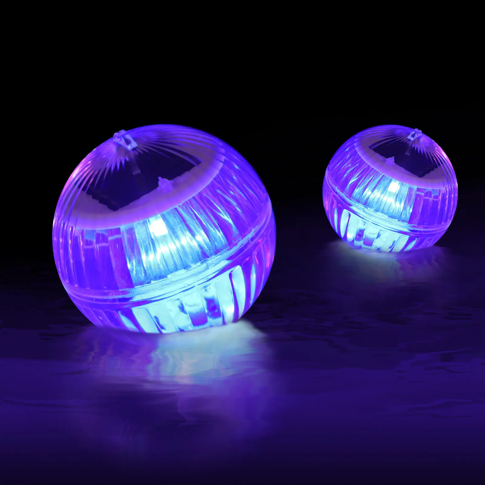 2Pcs Solar Floating Lights Pool Balls Premium Plastic Waterproof Rustproof Glow Bright Changing Solar Powered Garden