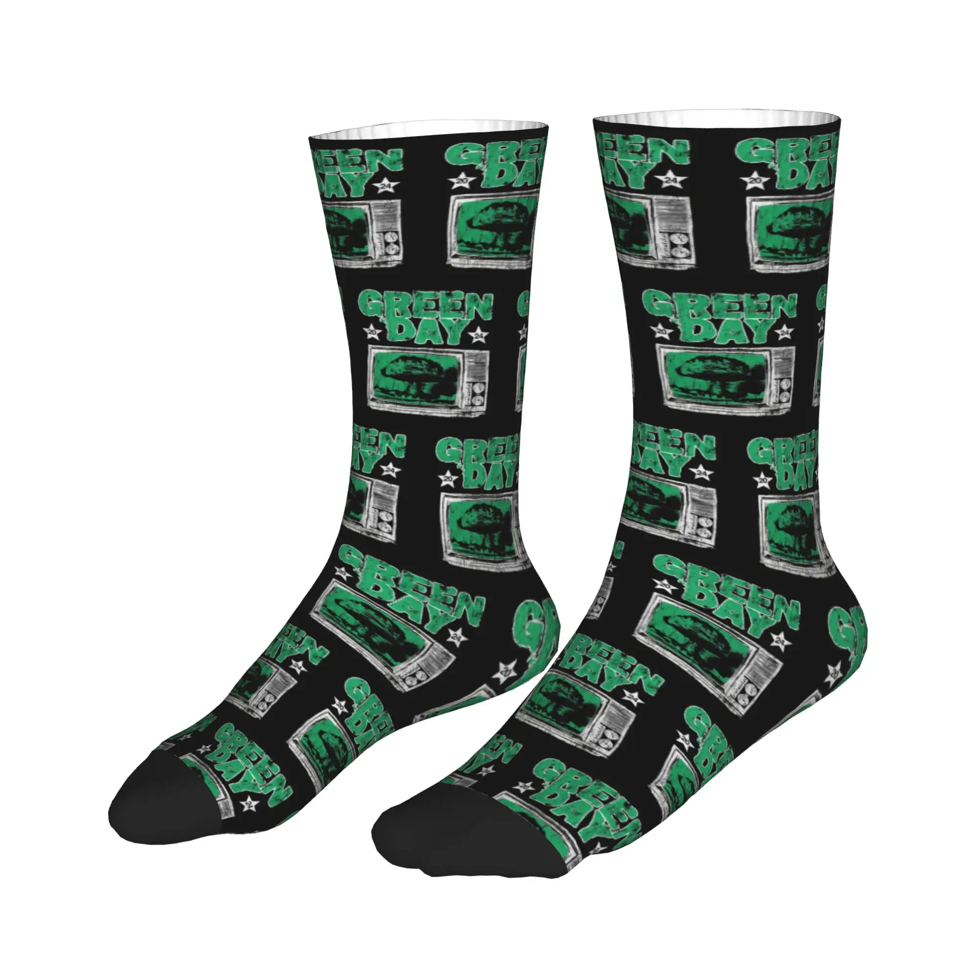 

All Seasons Stockings green day Sport Socks Crazy Middle Tube Socks for Men Women Gifts