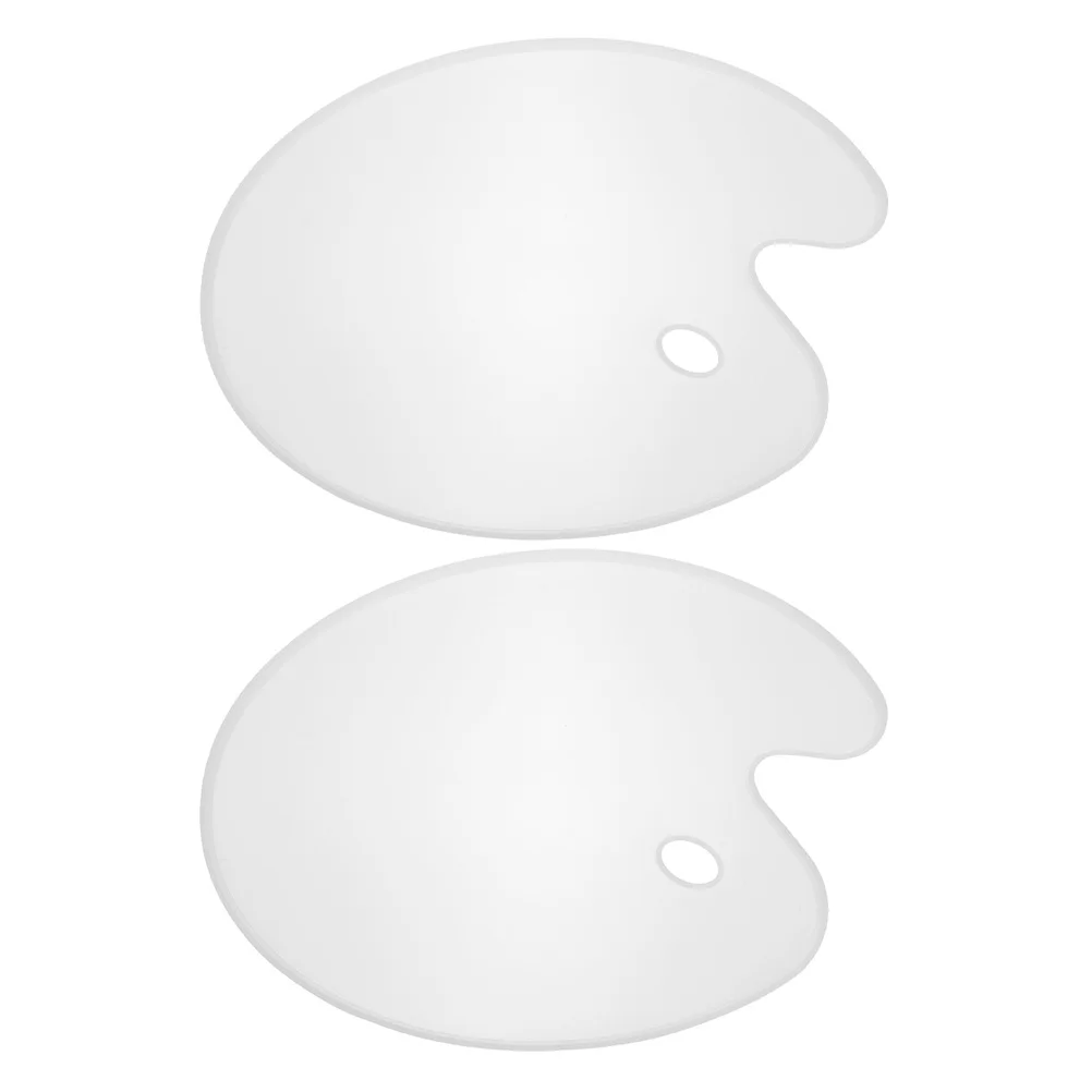 

2 Pcs Silicone Moulds for DIY Crafts Translucent Epoxy Jewelry Making Supplies Color Palette Template Household Accessories