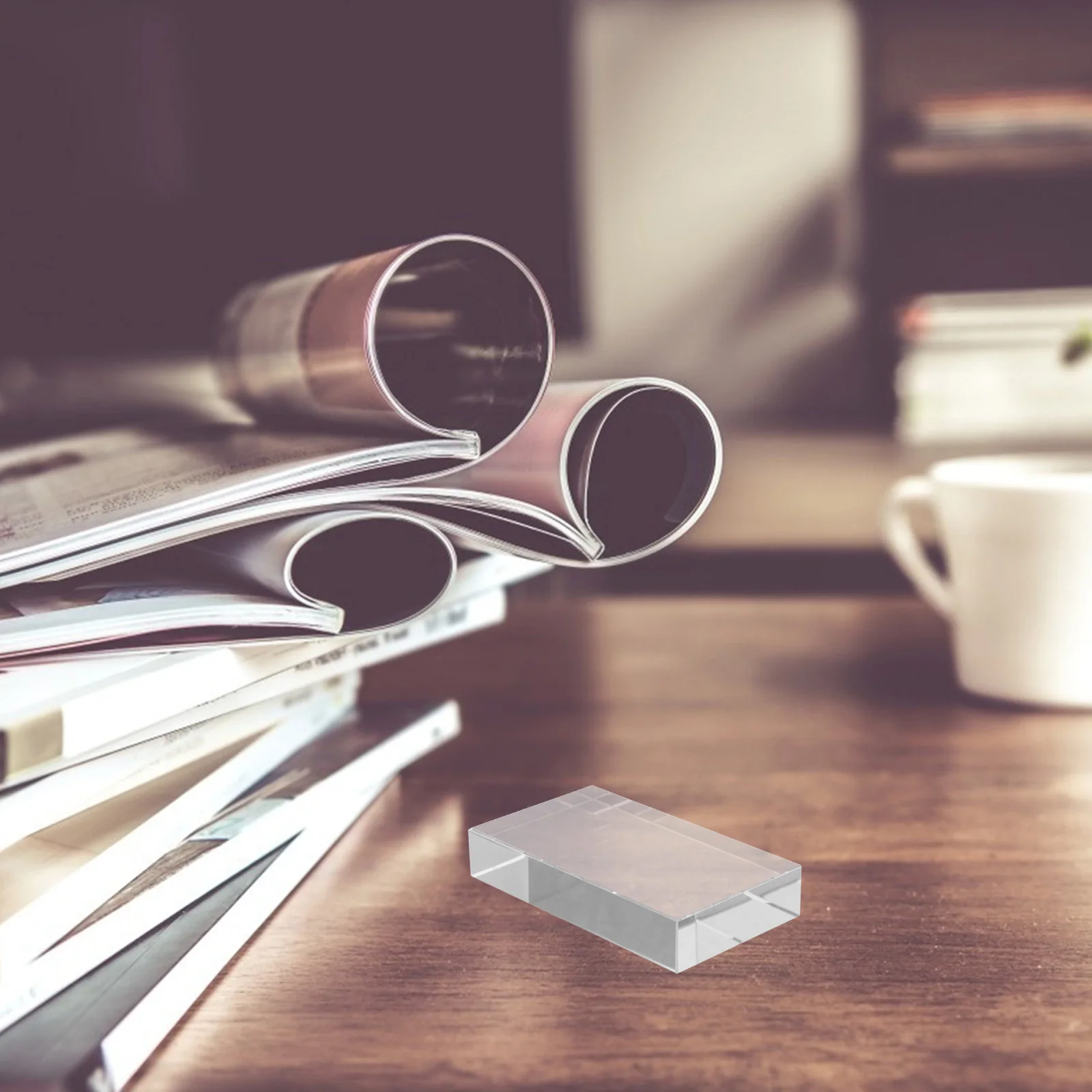 

Optical Glass Rectangular Prism for Physics Science Experiments Teaching Decorative Photography Prop and Window Suncatcher