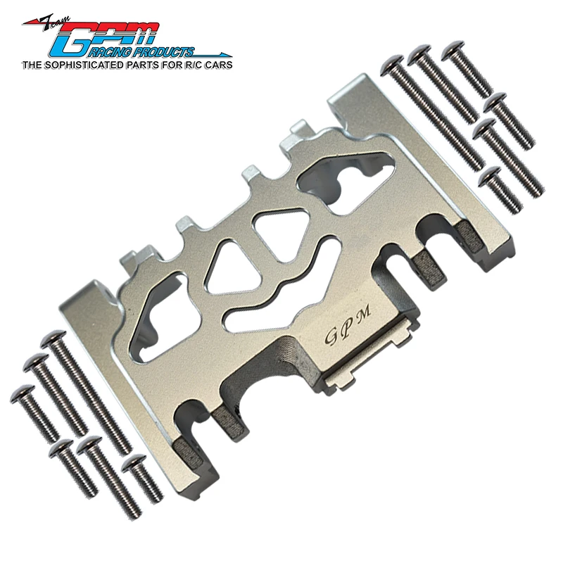 Cubierta de engranaje inferior de aluminio GPM para 1/10 TRX4 DEFENDER TRAIL CRAWLER-82056-4