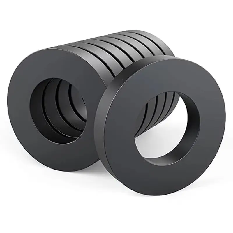 Large Ring Magnet OD100mmx60mmx15mm Industrial Grade 8 Ferrite Magnets with Hole for Science Experiments