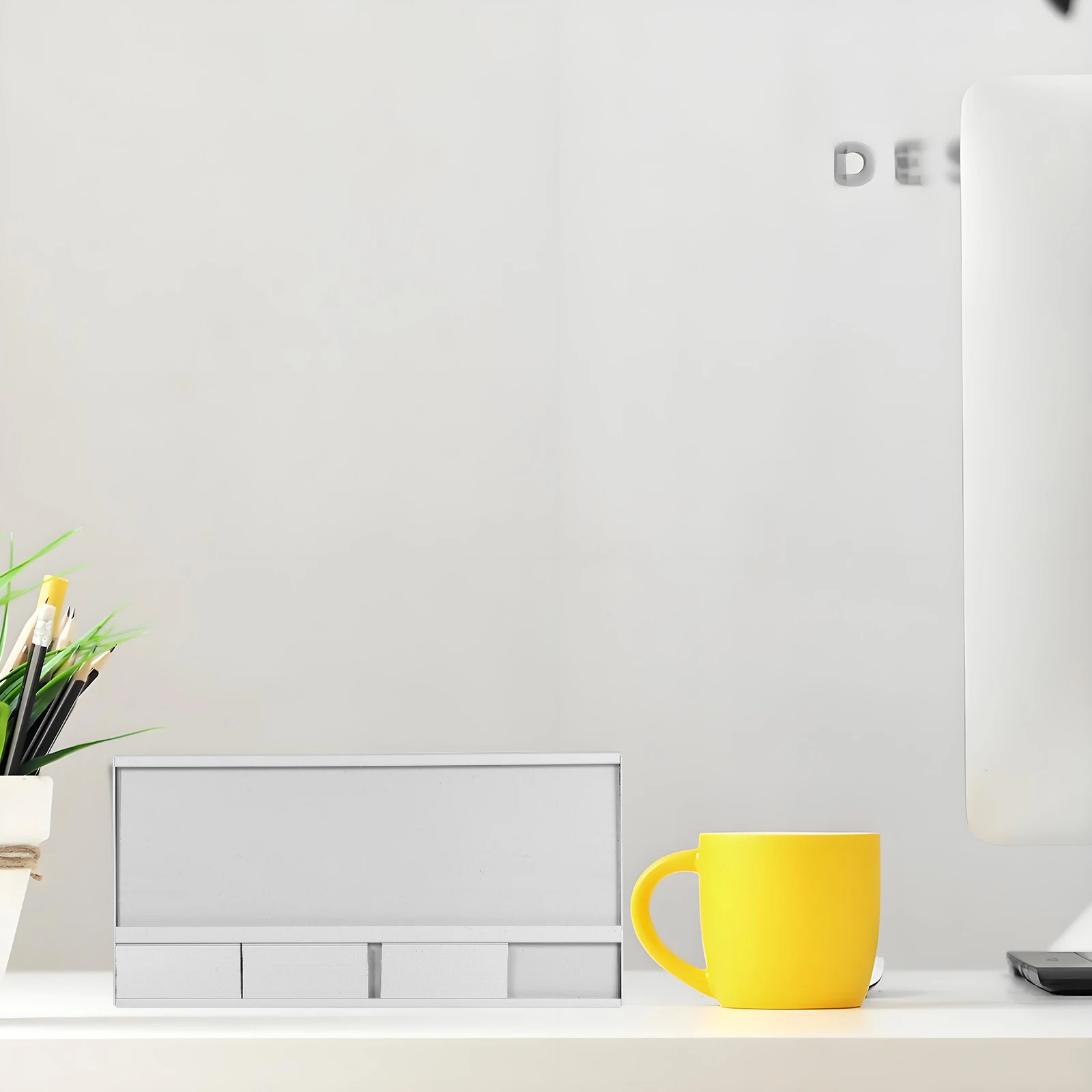 

Aluminum Alloy Office Desk Name Plate Holder Reusable Table Decoration Workstation Nameplate Employee Identification