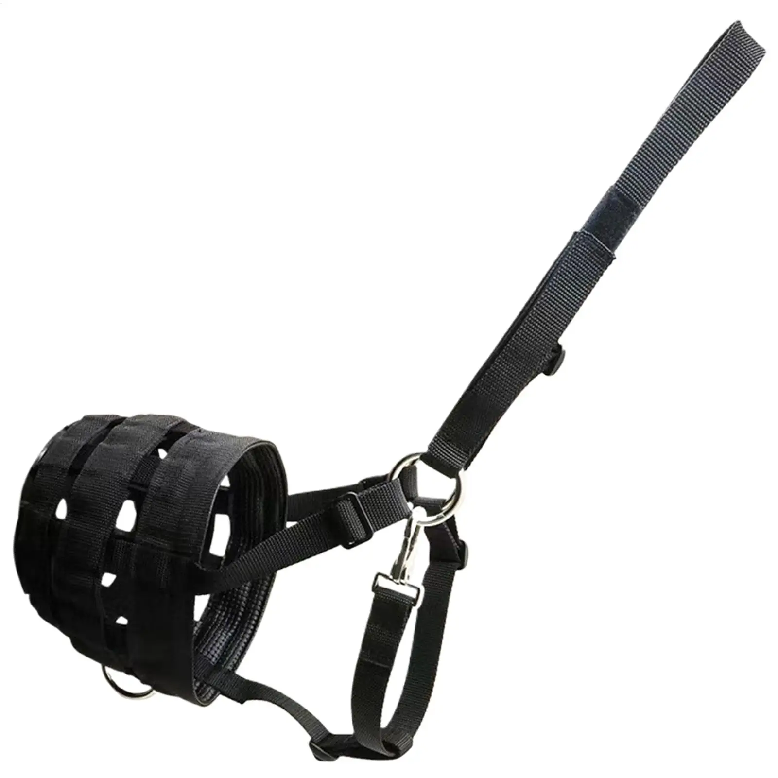 Horse Muzzle Nylon Anti Chew Lightweight Flexible Horse Muzzle With Breakaway Halter For Equine Ranch Farm Maintenance Field