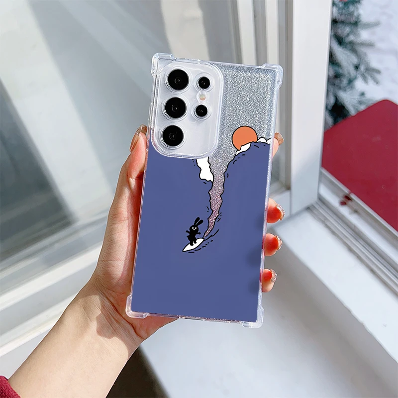 Ragazza divertente e carina per Samsung S25 Ultra S24 Plus S23 Galaxy S22 Plu s S21 U ltra 20 FE Nota 10 20 Custodia per telefono in TPU sfumato