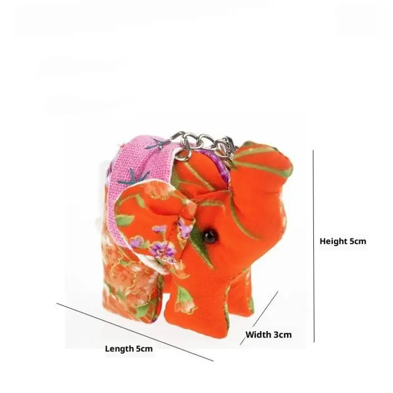 تايلاند القماش الفيل نمط المفاتيح DIY بها بنفسك مكتب المنزل معلقة حقيبة الزخرفية قلادة الرياح الدقات حلية