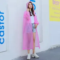 1Pc Waterproof Hooded Rain Coat for Men and Women, Impermeable Raincoat, Thick Poncho, Outdoor Tourism, Hiking