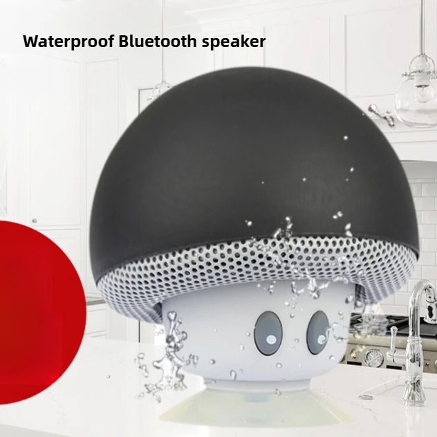 Mini Bluetooth Speakers Wireless Mushroom Design Portable Speaker Small Stereo Waterproof Suction Cup Phone Holder мини колонки - Image 4
