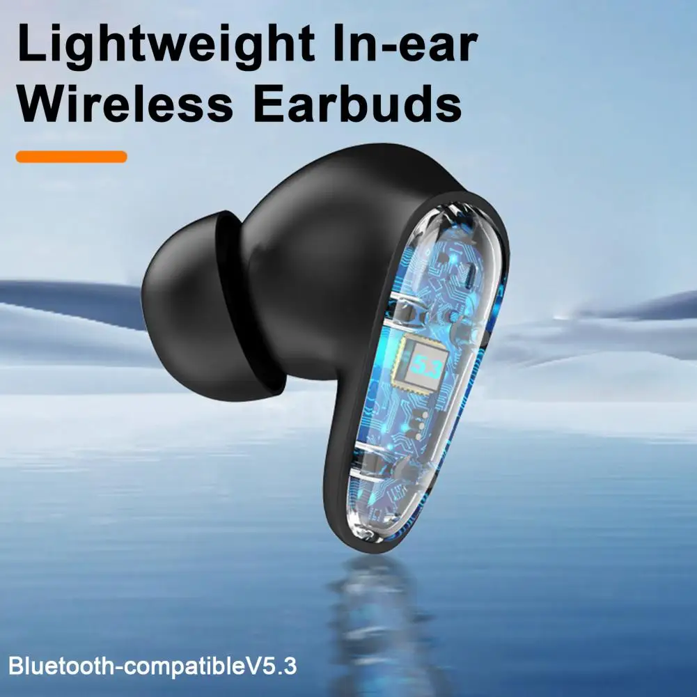 Comfortable Ergonomic Design Bluetooth-compatible Headset Wireless Noise Reduction Earphones Waterproof Ultralight for Ultimate