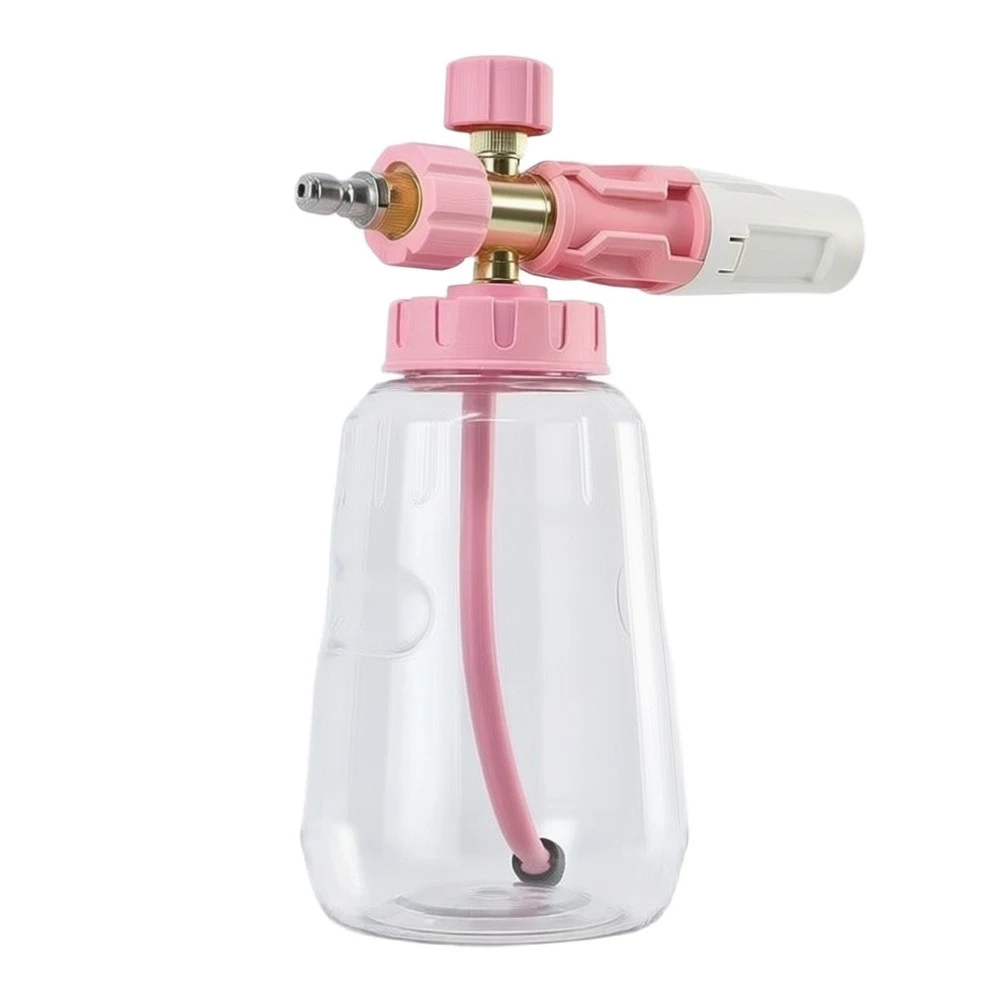 1/4 Inch Quick Connect Foam Container for Pressure Washer with 60 Degree Fan Spray and Fine Foam Particle Output