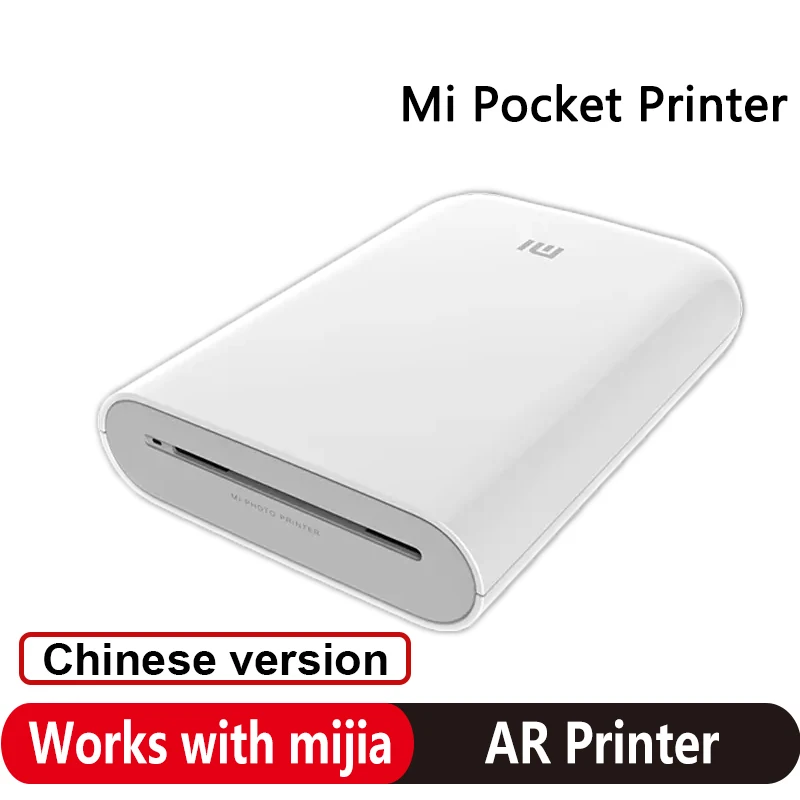 

Китайская версия Xiaomi Mi Портативный карманный фотопринтер 300 точек на дюйм Bluetooth-совместимый DIY Share Smart Mobile Mini AR принтер