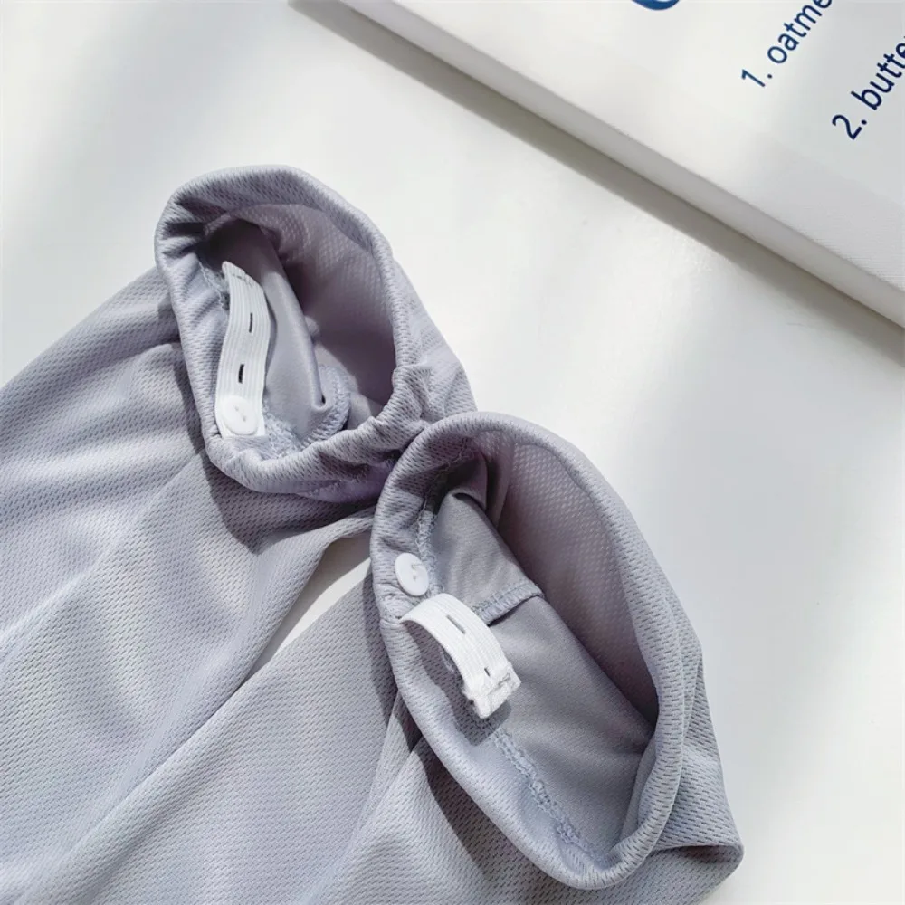 Long Sleeve Anti-sunburn Sleeve Adjustable Cuffs Ice Cooling Sun Protection Sleeves Anti-UV Loose Fit Driving Sleeves
