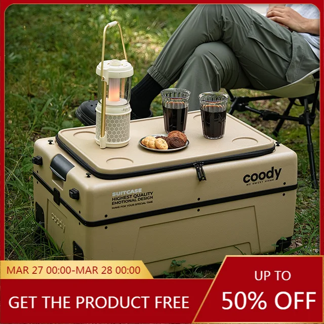 Coody Custom Eco-Friendly Camping Storage Box Set, Modern Portable Luggage Cases for Outdoor Use