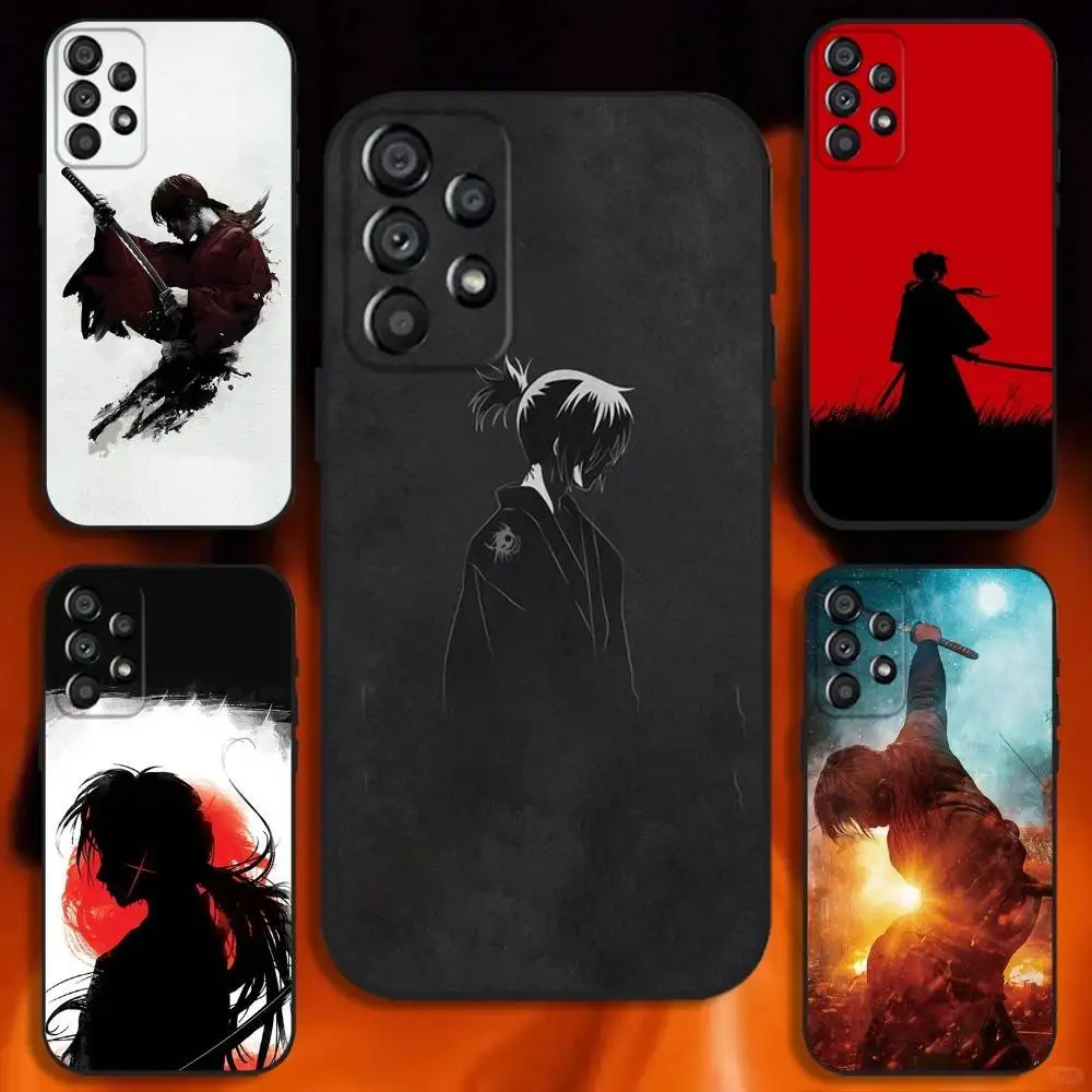 

R-Rurouni Kenshin Phone Case For Samsung Galaxy A20,A21s,A22,A31,A32,A52,A53,A72,73,A80 Soft Black Cover