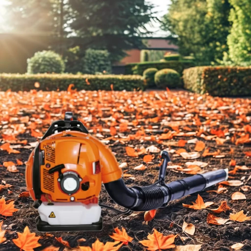 Hot-selling Backpack Leaf Blower Single Cylinder Air-Cooled Four-Stroke Petrol Powered for Fallen Leaf Cleaning Blower