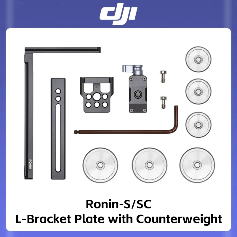 Original Ronin-S/SC L-Bracket Plate with Counterweight Multiple mounting holes and counterweights for more flexible camera