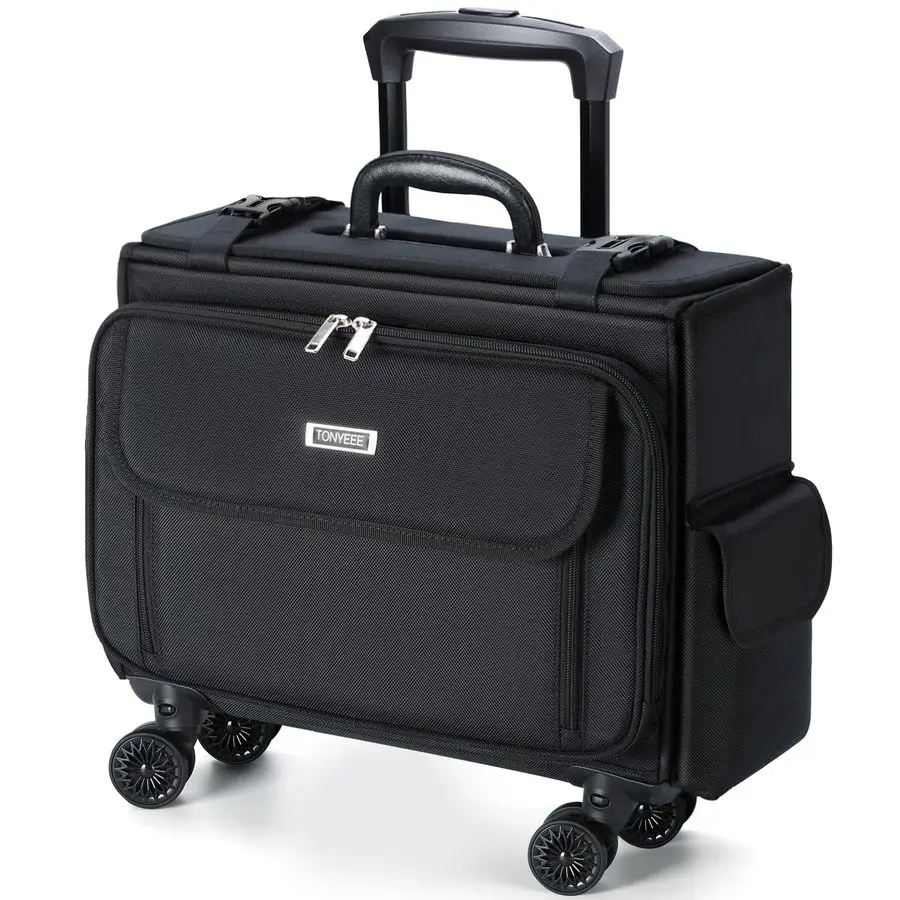 

Laptop Bag 15.6 Inch Water Resistant Rolling Laptop Briefcase on Wheels Computer Bag Laptop Case for Work Travel Business Men Wo