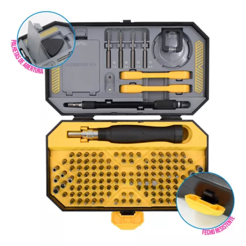 145 Piece Precision Repair Kits Wrench Accessories Box