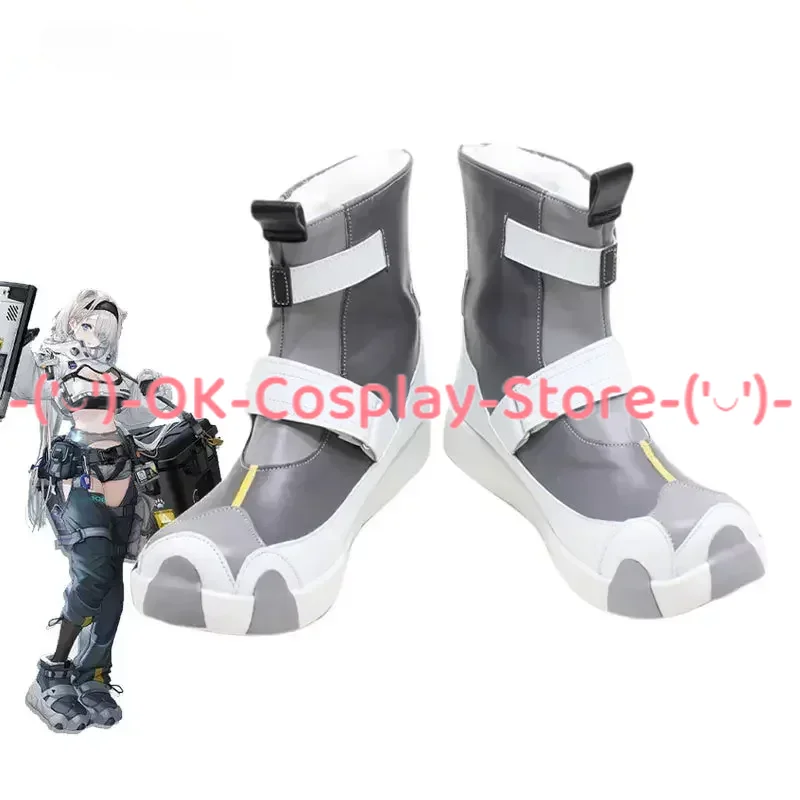 

Game Arknights Aurora Cosplay Shoes PU Leather Shoes Halloween Carnival Boots Cosplay Prop Custom Made