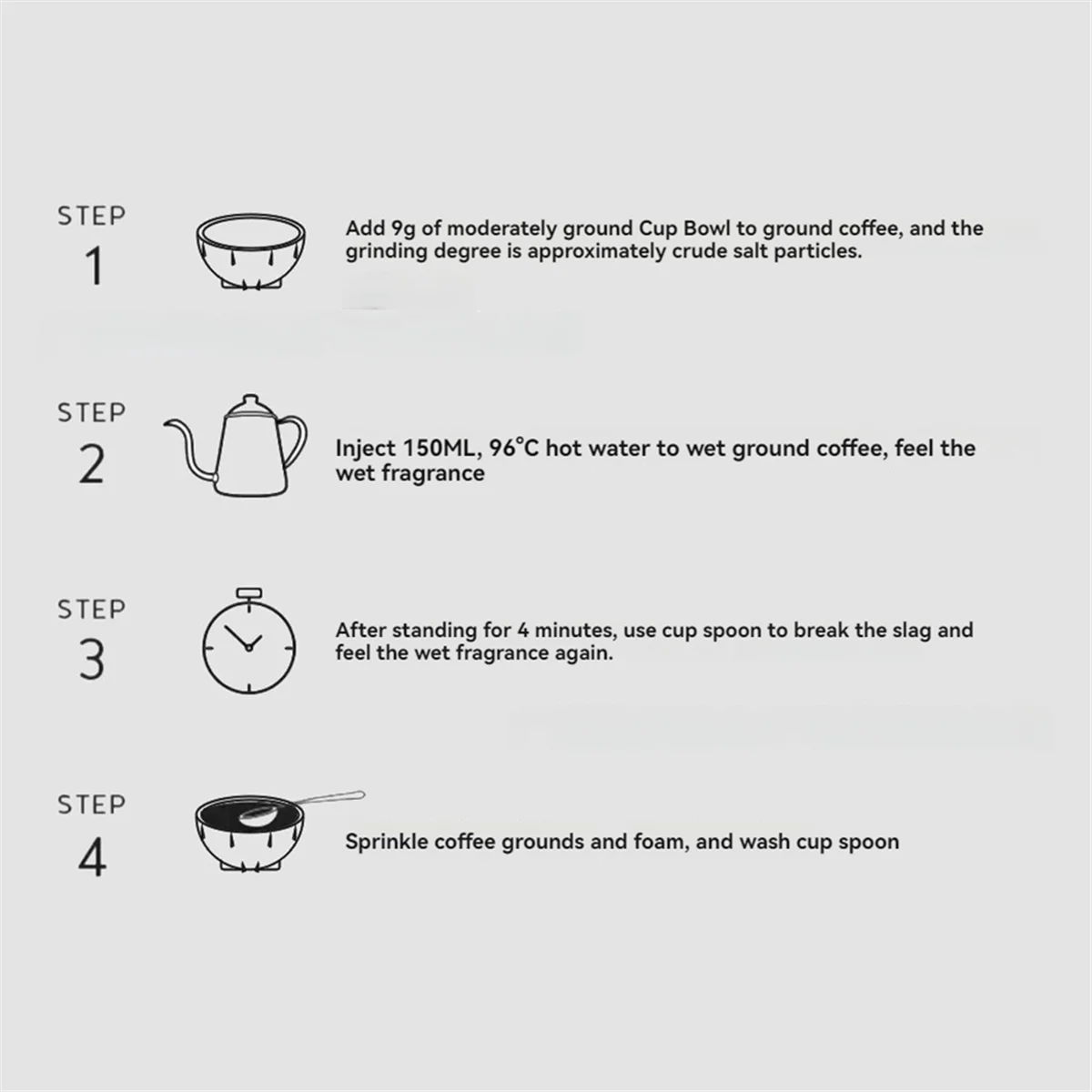 Coffee Cupping Bowls 200 Ml Coffee Cup Stackable for Coffee Enthusiasts Coffee Shop Office Reduce Heat Loss TQ