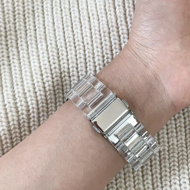 سوار من الراتنج الشفاف لساعة Realme S2 حزام الساعات لساعة Realme 3 Pro حزام Cooreas لساعة Realme 2 Pro/S Pro معصمه