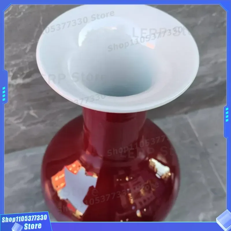 Jingdezhen Ceramic Langhong Vase Kiln Change Glaze New Chinese Style Home Decor Living Room TV Cabinet Entrance Ornament Gift