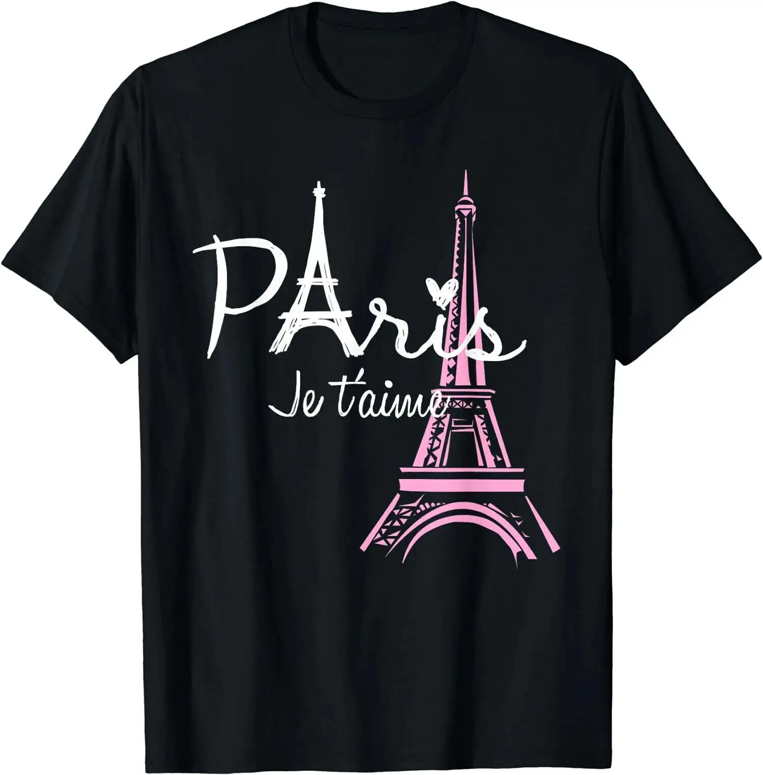 HOT! I Love Paris Eiffel Tower France, French Souvenir T-Shirt Size S-5XL