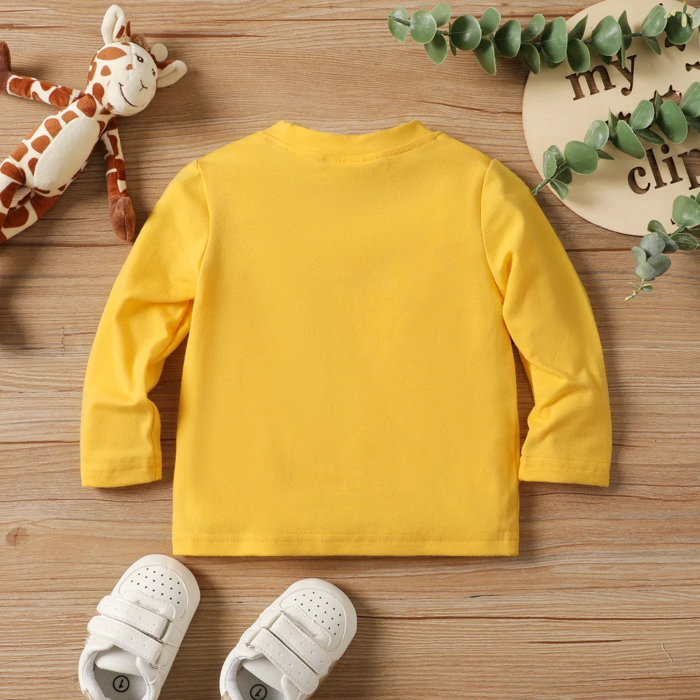 PatPat Toddler Boy/Girl Animal-inspired Long Sleeve Tee Suitable for Summer Season Soft and Comfortable  Perfect for Outings