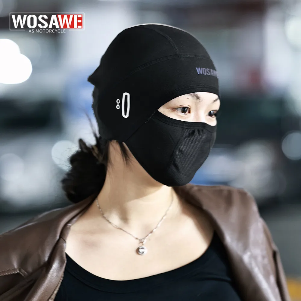 WOSAWE Cold Weather Motorcycle Balaclava Face Mask for Men Windproof Thermal Winter Scarf Ski Mask Women Warmer Hood for Cycling