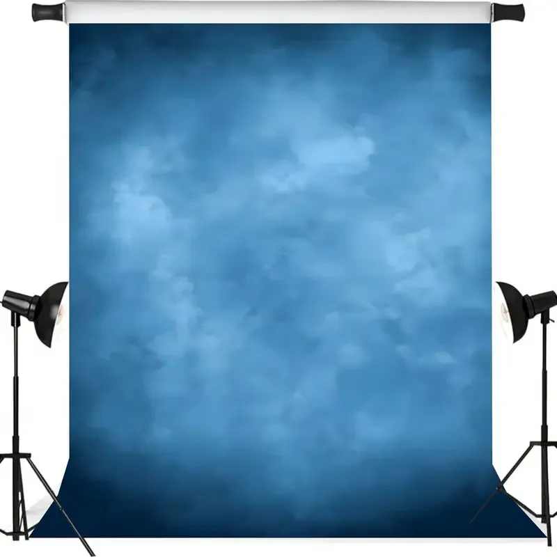 

Dark Blue Abstract Background Gradient Textured Vintage Blue Adult Kids Portraits Baby Shower Backdrop Photography Studio Props