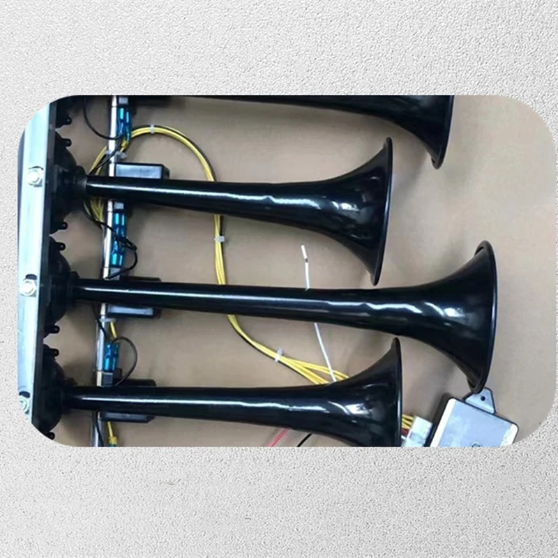 six tubes thirty-seven tones metal music horn car truck electric air horn with remote control button 12v 24v